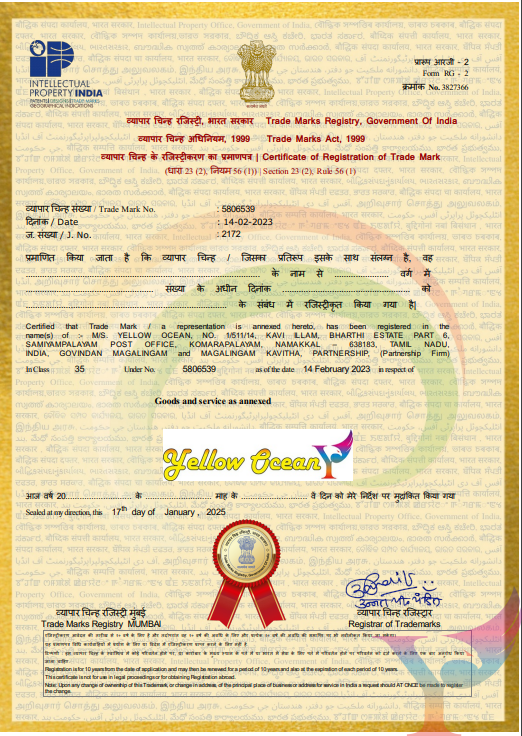 Trademark Certificate